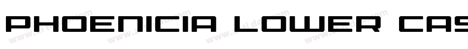 Phoenicia Lower Case字体转换